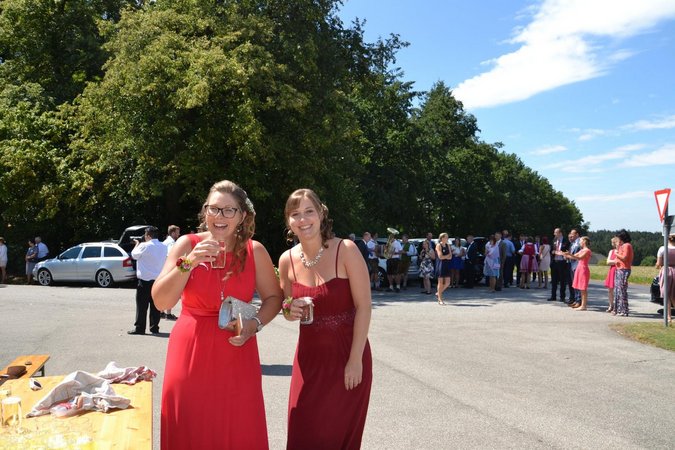 Absperren bei Hochzeit von Michi und Emanuel Fried