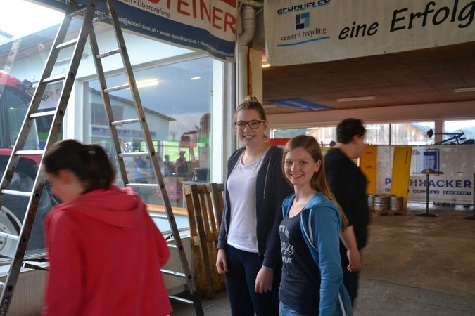 Frühlingsfest Aufbauen