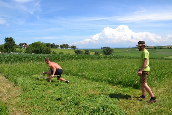 Bezirksentscheid Sensenmähen 2021